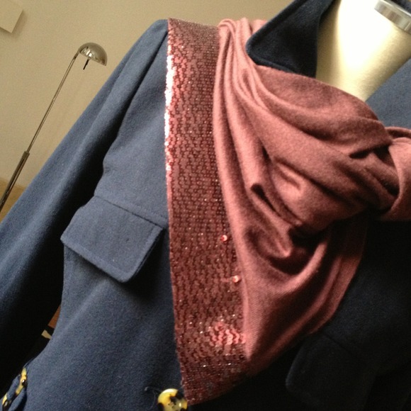 🍃❤️Classic Mid night Navy Wool crepe jacket - Picture 4 of 4