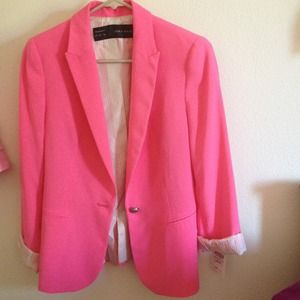 Pink Zara blazer