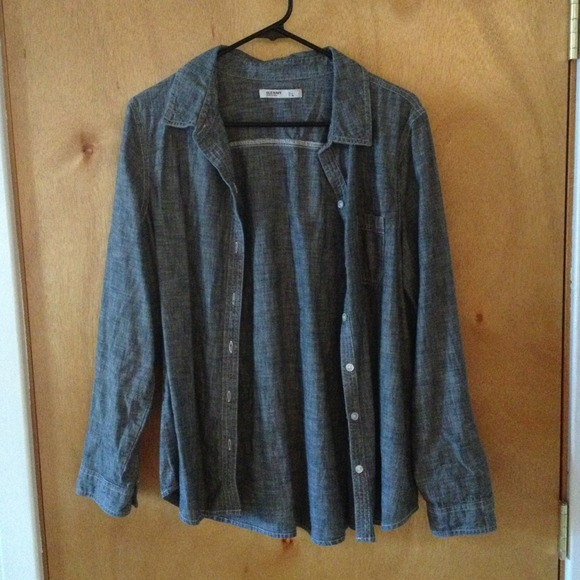 Gray Button-up Flannel