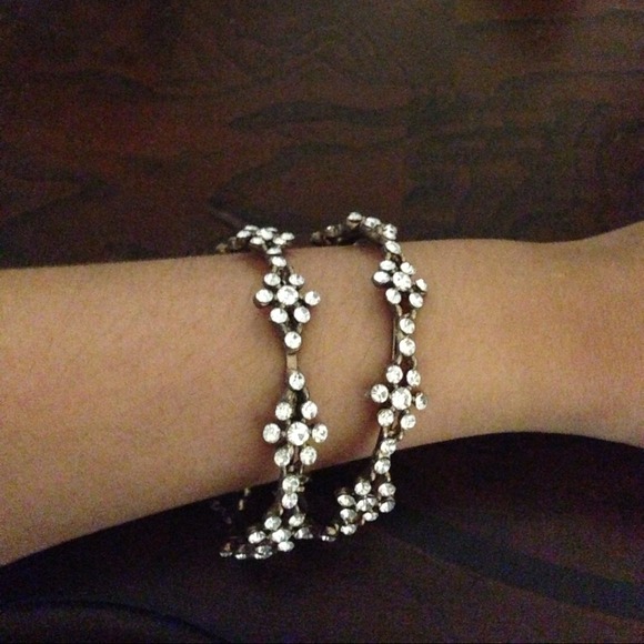 Daisy Rhinestone bangles - Picture 2 of 2