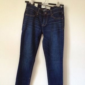 A&F dark blue jegging