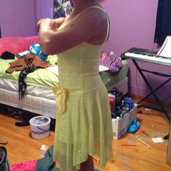Yellow Homecoming Dress - Picture 2 of 4