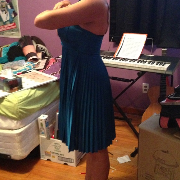 Blue Homecoming Dress - Picture 2 of 4