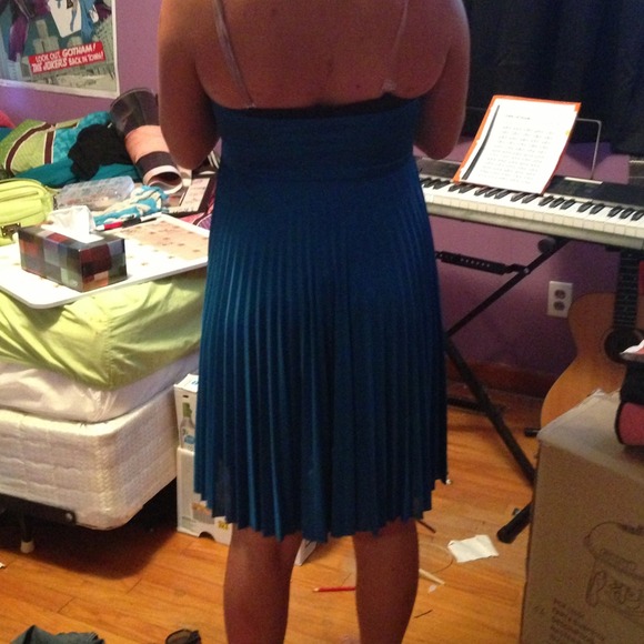 Blue Homecoming Dress - Picture 3 of 4