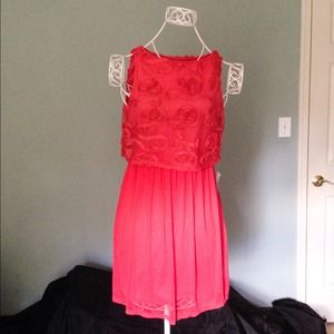 Orange ASOS Crop Top Dress