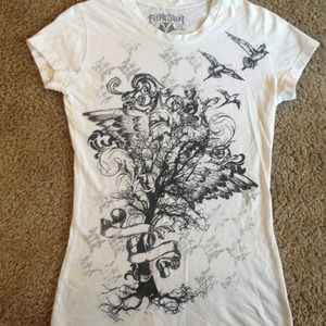 Graphic white t-shirt
