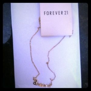 F21 gold dream necklace
