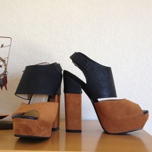 Color Block Heels