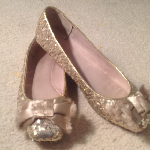 Kate spade ballet flat-Gold