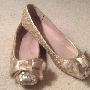 Kate spade ballet flat-Gold