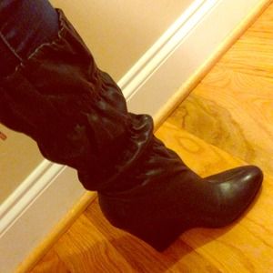 Jessica Simpson wedge slouch boots