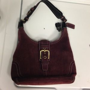Coach suede purse