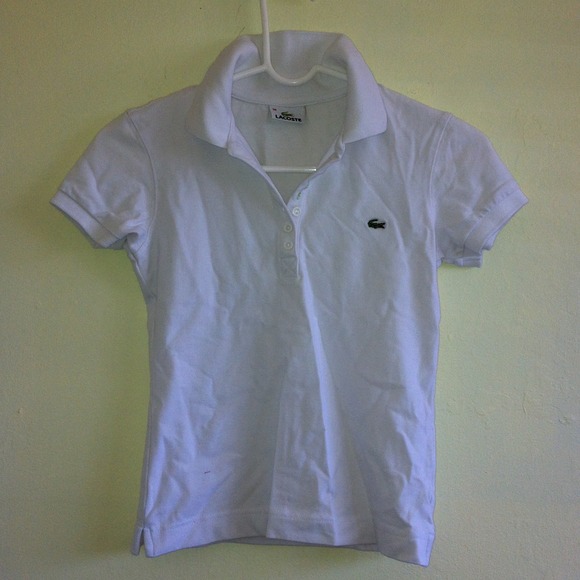 White alligator polo. Lacoste inspired