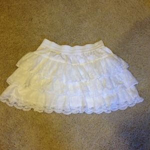 White Lacy Skirt