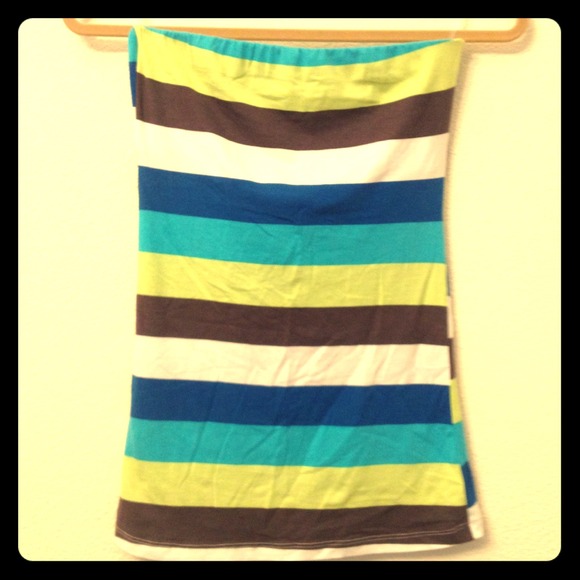 Striped tube top