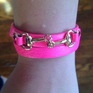 Neon pink cuff
