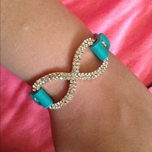 Neon teal bracelet