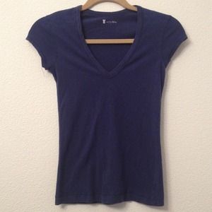 Navy blue v-neck