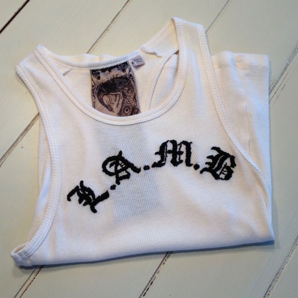 L.A.M.B. Embroidered Tank