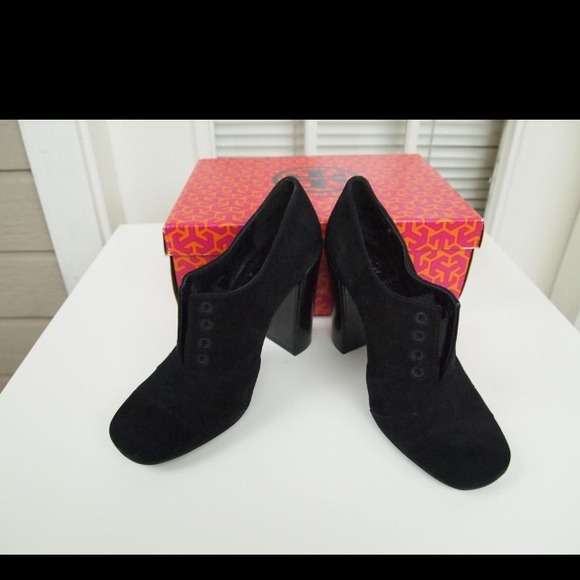 price drop!!!TORY BURCH Stackel Heel Ankle Boots