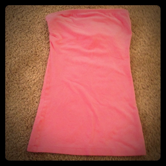 Pink tube top