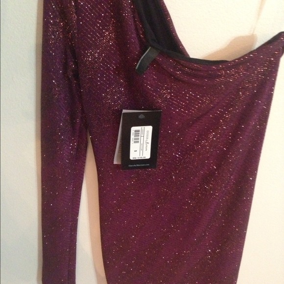 Marciano sparkly one sleeve cocktail dress SMALL - Picture 2 of 3