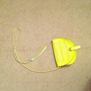 Neon green cross-body