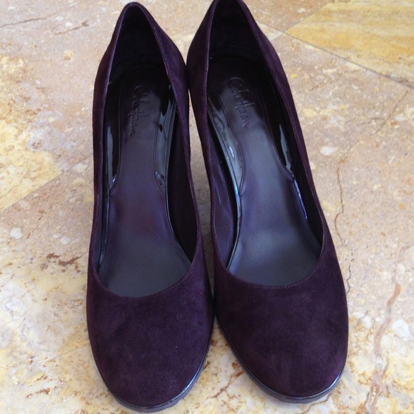 Colehaan Air brown suede wedge heels