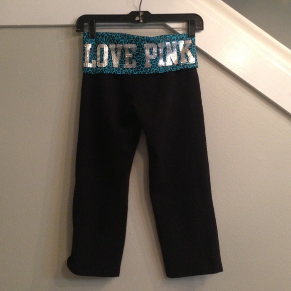 Victoria's Secret PINK bling yoga pants XS - Picture 1 of 3