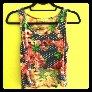 Forever 21 floral crop top