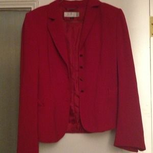 Red Tahari blazer
