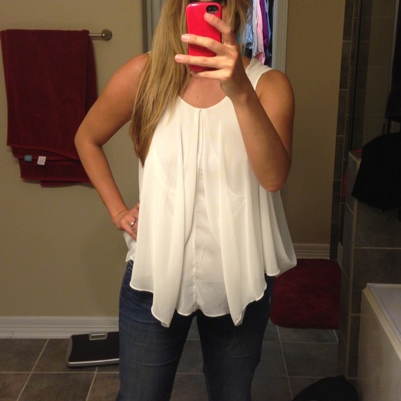 H&M Top - White & Sheer
