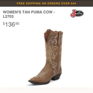 Women's Justin boots!