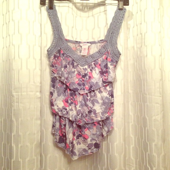 Candies floral layered Tank XS - Picture 1 of 3