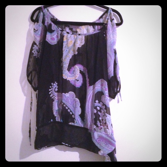 Black Paisley Blouse