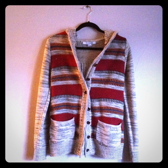 Cardigan hoodie
