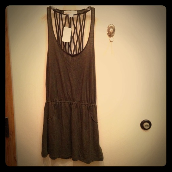 Army green dress/long tank