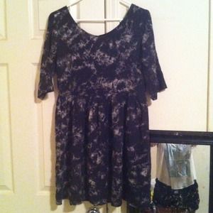 Motel Rocks Grunge Tye-Dye Dress