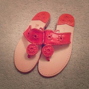 Orange Jack Rogers Women's Navajo, Size 8