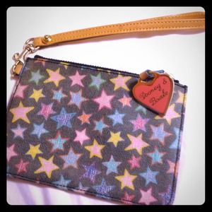 Authentic Dooney and Bourke star wristlet