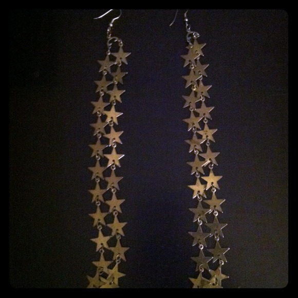 Gold star infinity earrings