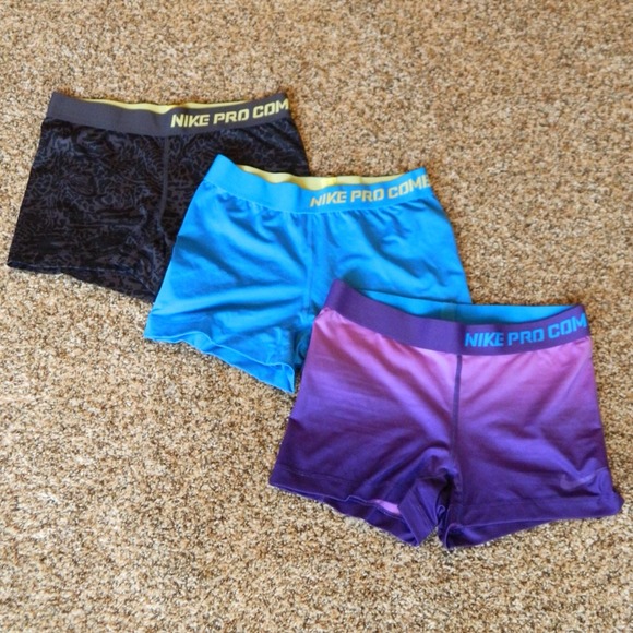 Nike pro combat booty shorts