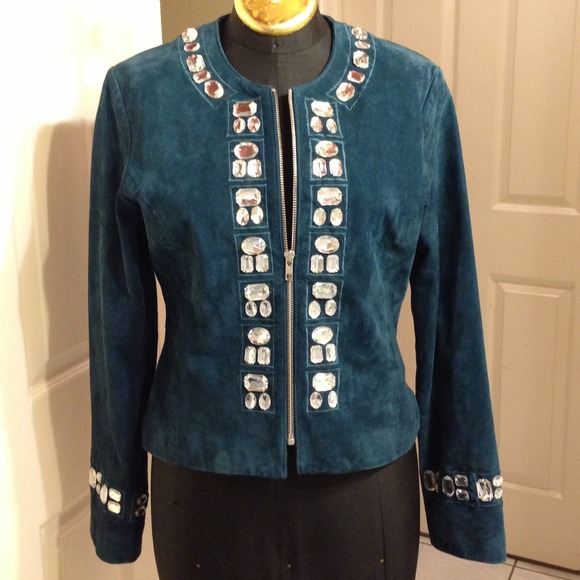 Kenar Jackets & Blazers - Leather Jacket w/ Bling 💖