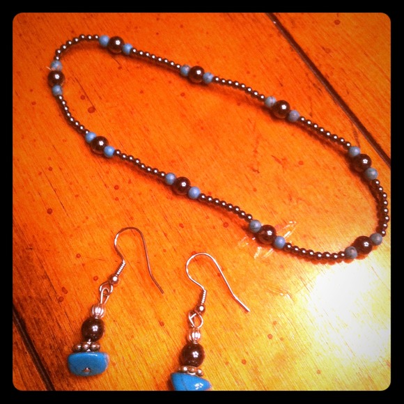 Turquoise earring/bracelet set!