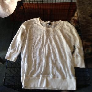SOLD!! Torrid- twist tee crochet/ lace top