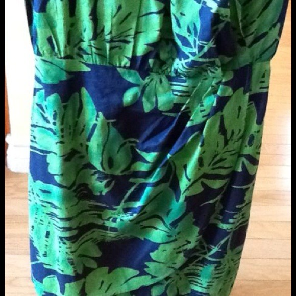 Banana Republic Tropical Dress With Tulip Skirt - Picture 2 of 3