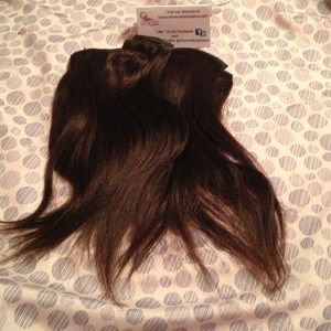 10" silky 100% human hair extensions