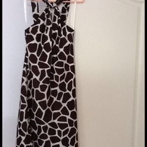 Banana Republic Silk Animal Print Dress