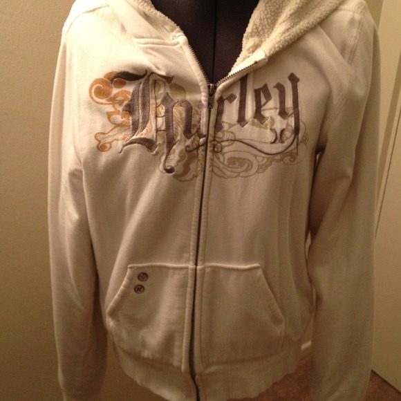 Cream Sherpa lined Fleece by Hurley!