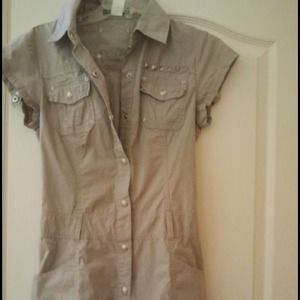 Chinese Laundry Dress with Stud Detail and Belt